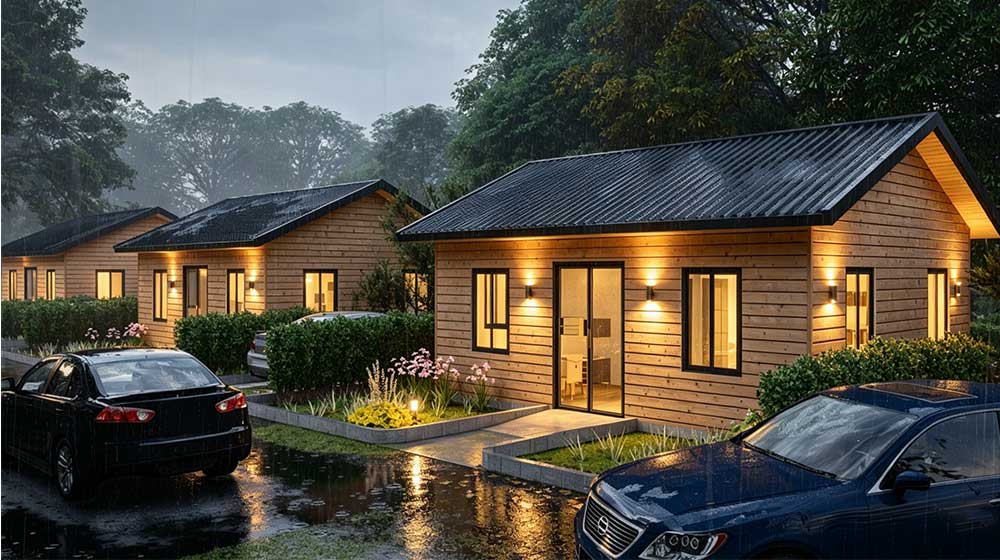 Modular Prefab Home 2 Bedroom Quick Manual Assembly for Oasis Social Housing