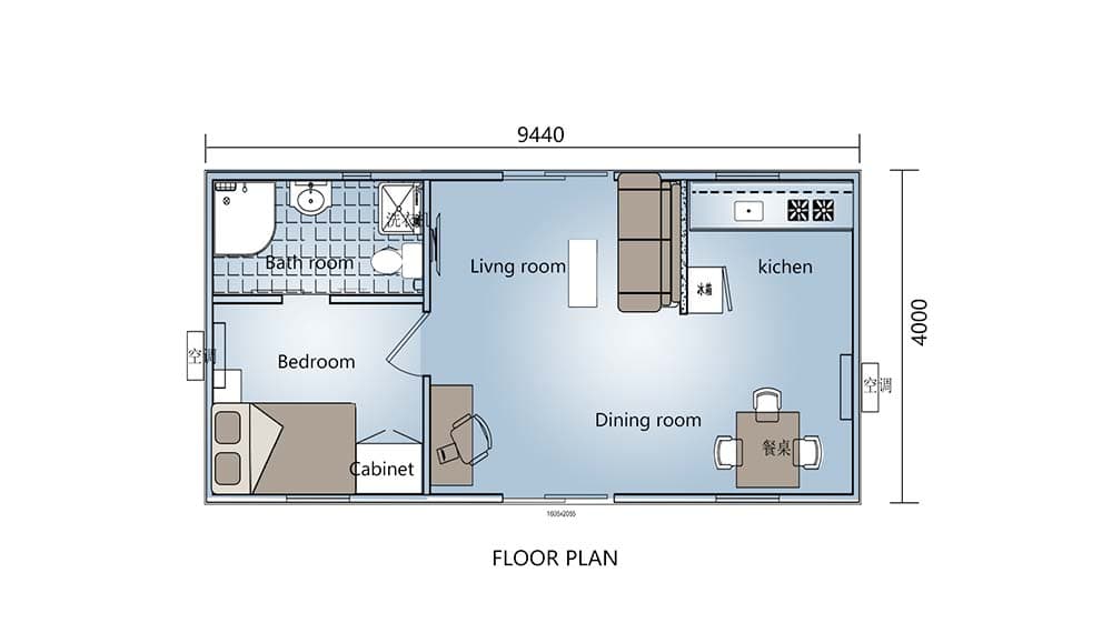 Foldable House alpha 2 layout plan