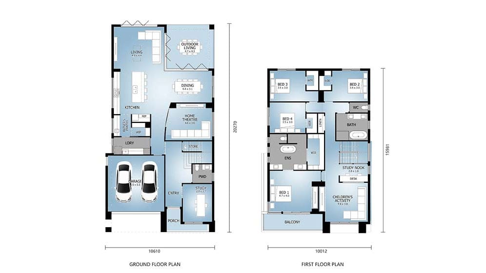 Liverpool House: A Spacious 4-Bedroom Villa layout plan