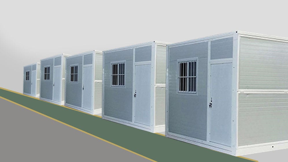 Foldable container house