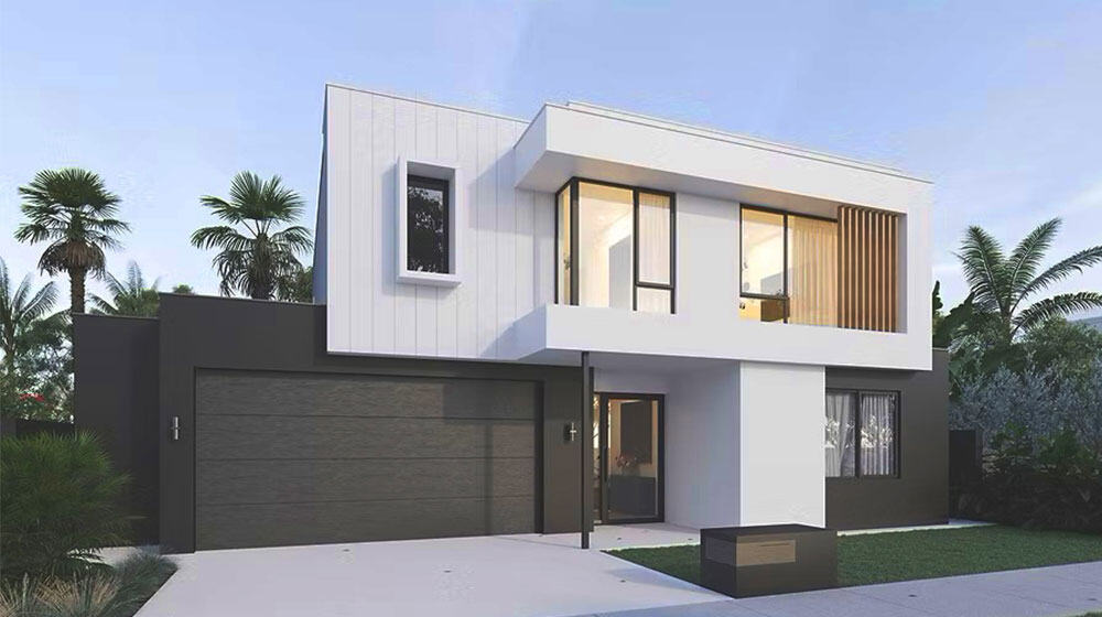 Delft House: Prefabricated Luxury Villa with light steel frame Single Family House Solution