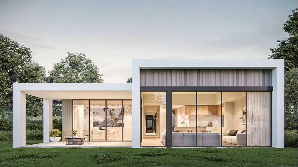 AS/US Light steel frame prefab house luxury single family home Designs Halifax House