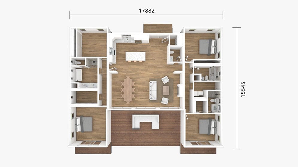 Moon – Prefab Home Kit layout plan