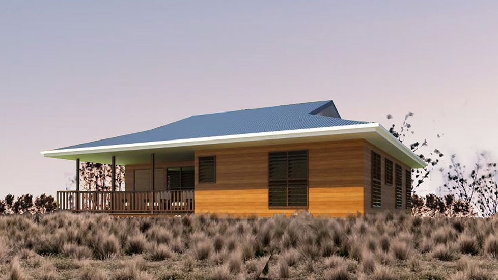 Wooden-Clad bungalow 09: Modular Wooden House