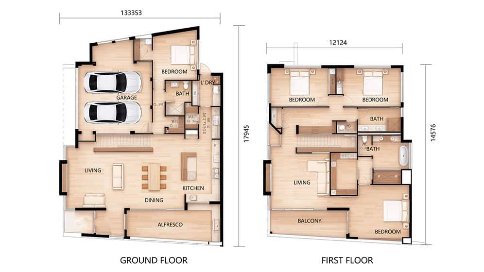 Huston House layout plan