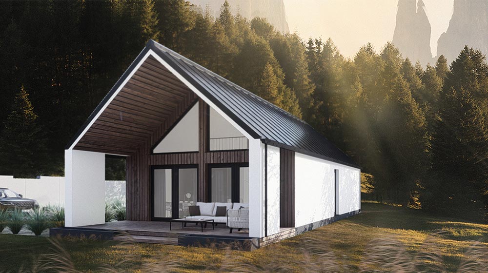 Poland Prefab House Villa: Warsaw Dance – A Modern Bungalow with Light Steel Frame Construction
