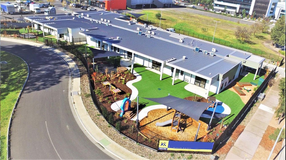 Australian Melbourne Kindergarten Project prefab light steel frame School Building by DEEPBLUE