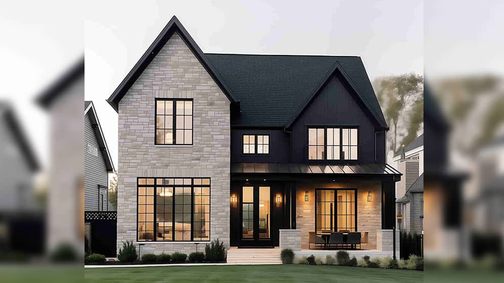 Light steel prefab luxury villa modular home Belfast House