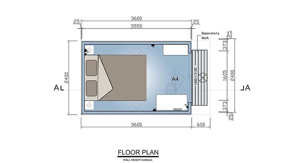 NZ Cabin layout plan