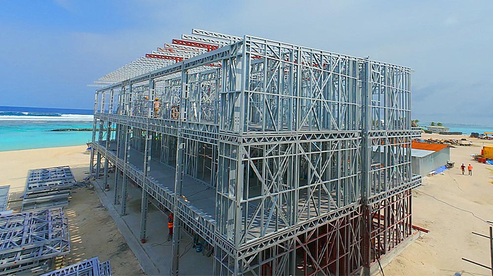 Luxury Prefab Villa Design \| Customizable Steel Frame Modular Homes Maldives Project