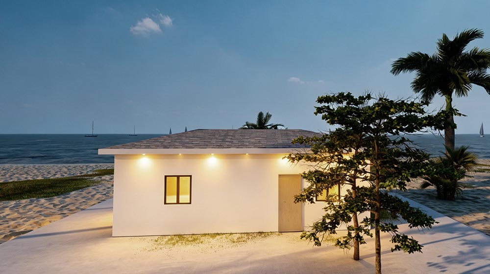 1-story kefalonia Social Houses Social Living Prefab Modular Villas
