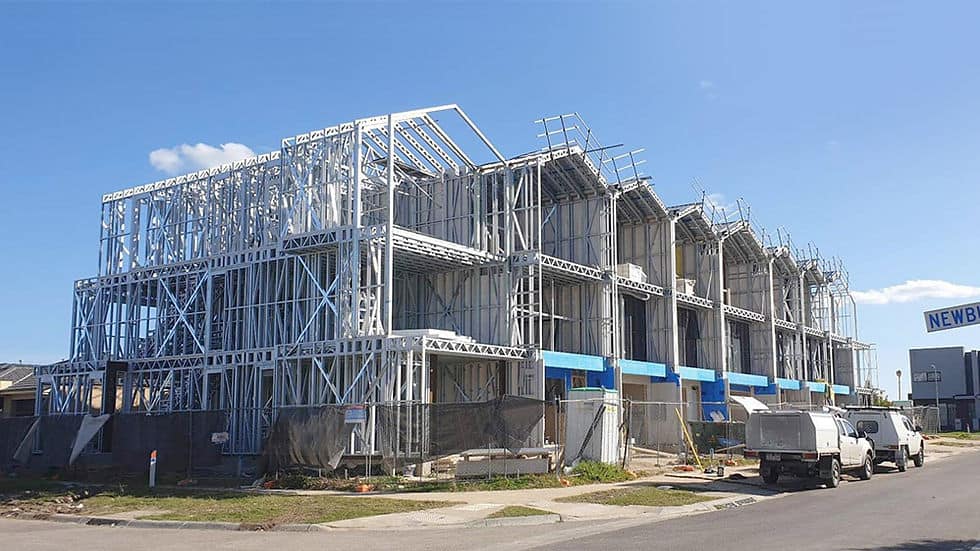 Melbourne 9 units 3 floors Townhouses – Prefab Apartment Projects