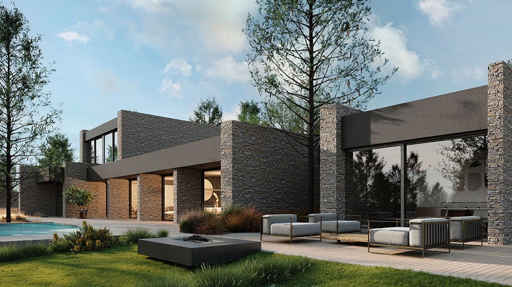 Prefabricated Luxury Steel Frame Home kits single family home Vigo House