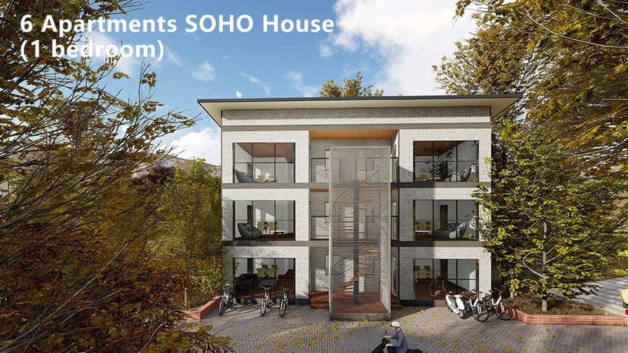 6 Apartments SOHO Prefab Loft