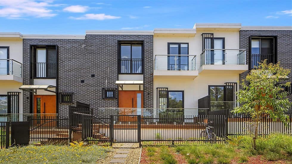 Miranda Town house project with Australia Standard light steel frame
