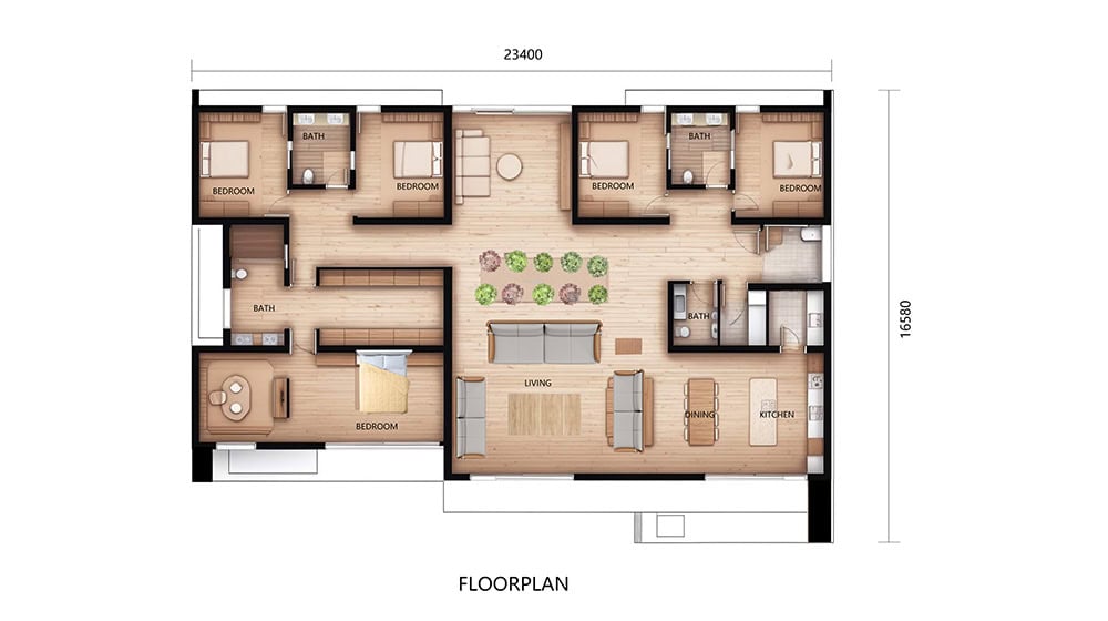 Monaco House: Modular Home Quebec Prefab Light Steel luxury Villa layout plan