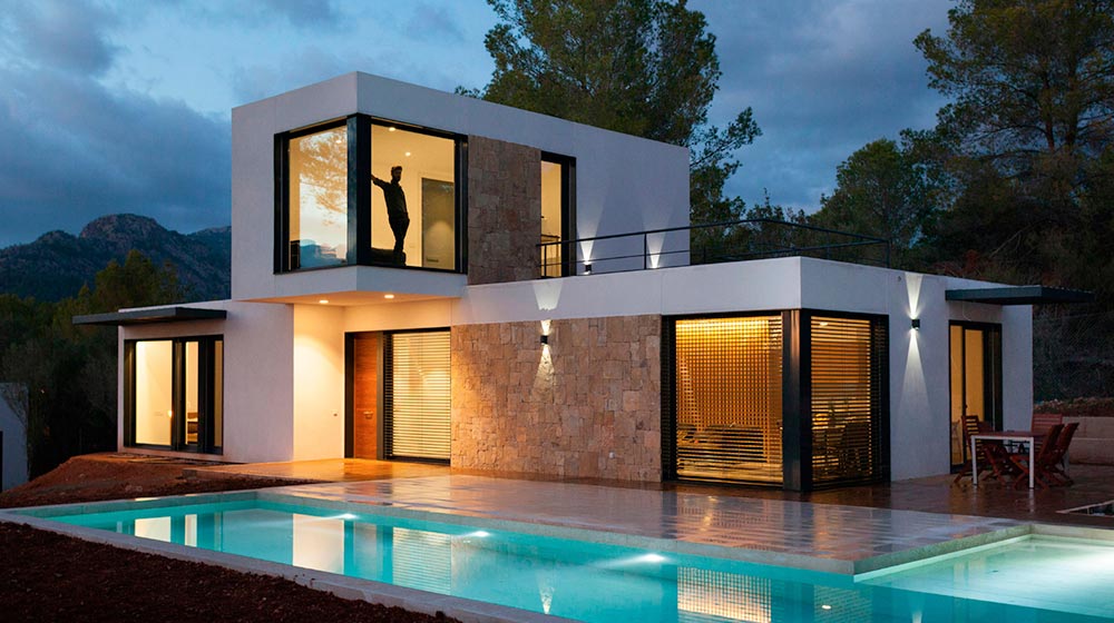 Luxury Prefab Villas Warsaw House: Light Steel Frame Eco-Friendly Homes