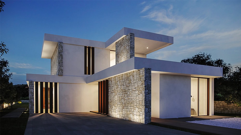 European Customized 2 Story Luxury Prefab Steel Frame Homes Riga House