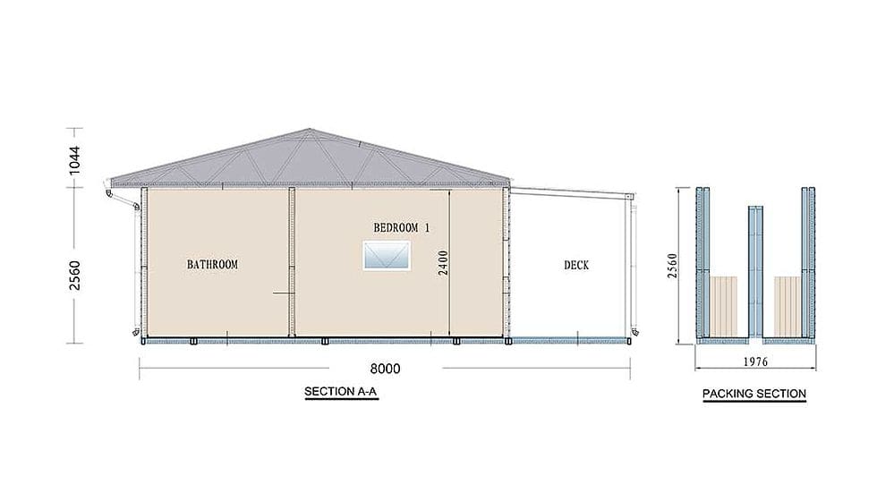 Foldable house Patel House