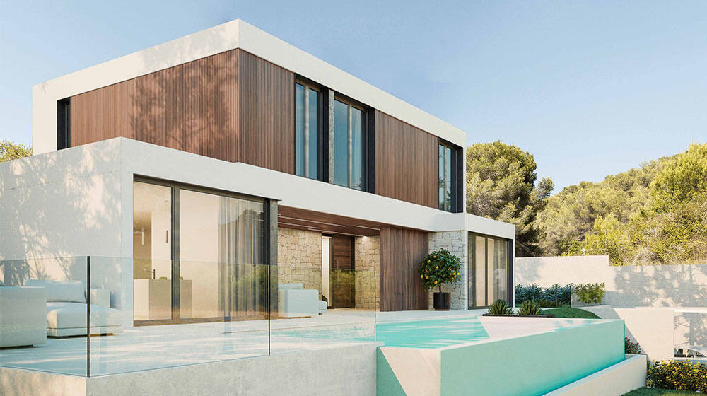Bayonne House prefab houses modern luxury villa With light steel frame house kits