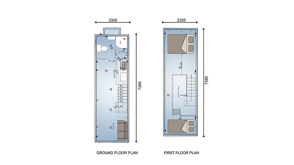Turin Tiny House On Wheels layout plan