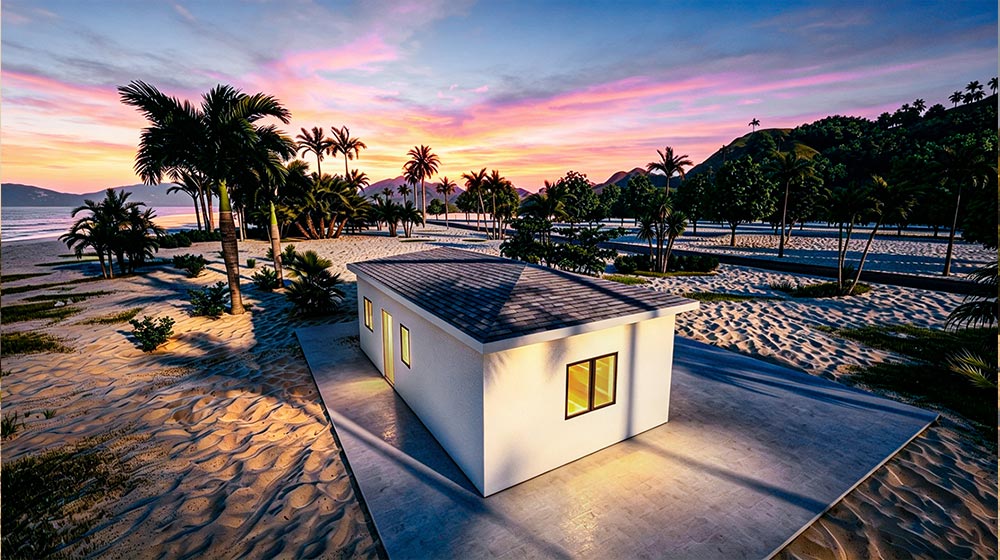 1-story kefalonia Social Houses Social Living Prefab Modular Villas