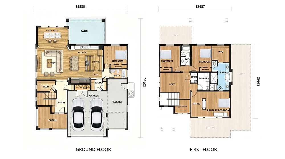 ICC-ES Prefab Luxury Villa Steel Structure Frame Homes Annecy House layout plan