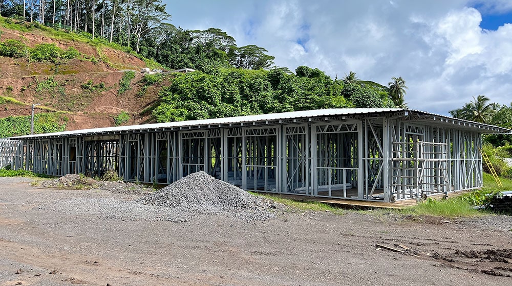 Tahiti Factory buildings and dormitories Tahiti Bungalow