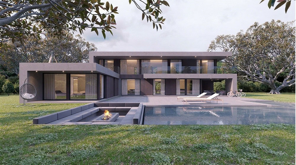Modern Prefab Light Steel Frame House \| Customizable & Durable Kit Homes Oakland House
