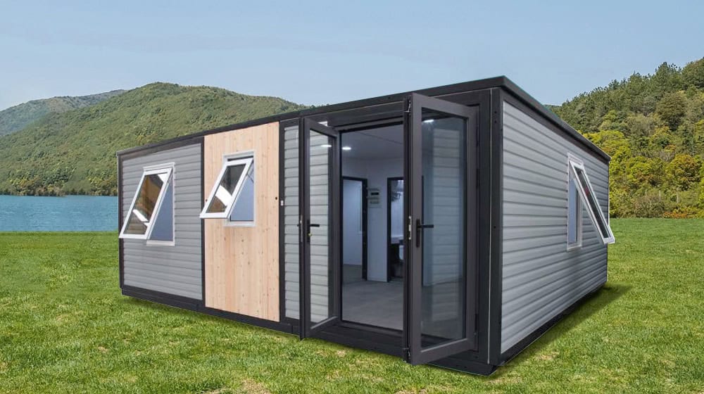 40Ft Luxury Expandable Container House Prefabricated Steel Folding Villa with 2Bedrooms