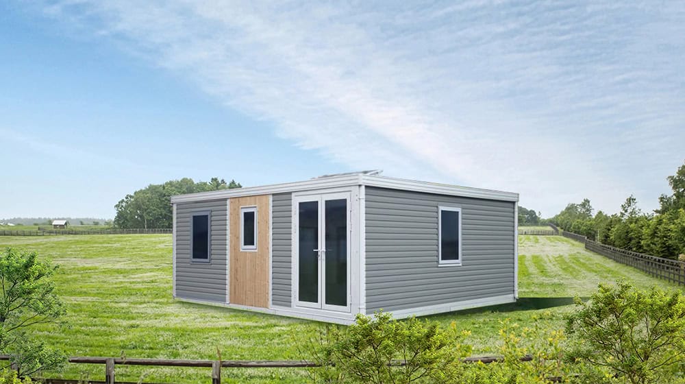 40Ft Luxury Expandable Container House Prefabricated Steel Folding Villa with 2Bedrooms