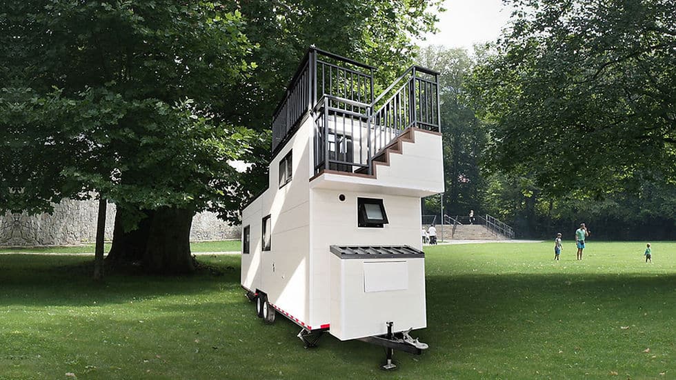 Orlando Tiny House On Wheels (White)