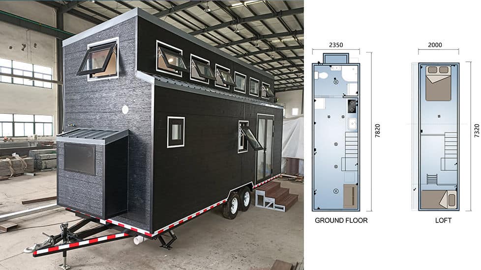 Munich Tiny House On Wheels In Germany layout plan