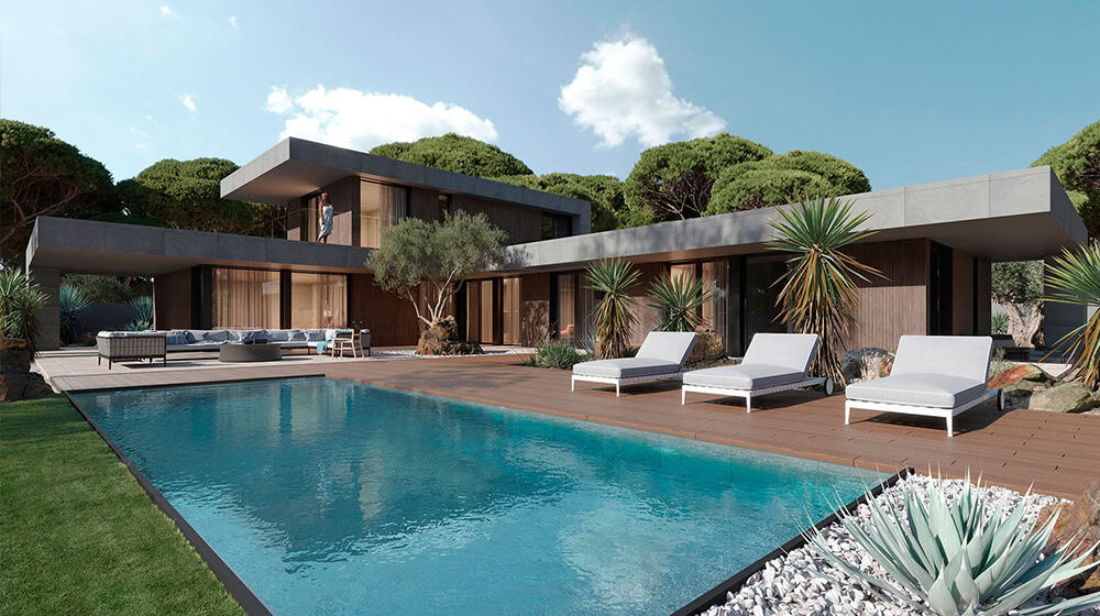 AS/US light steel frame luxury prefabricated house Norway