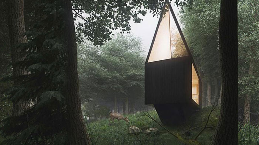 A Versatile Two-Story Retreat prefab house bungalow Moonglow Cabin