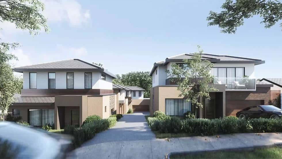 Victoria Steel Frame Townhouse in Australia
