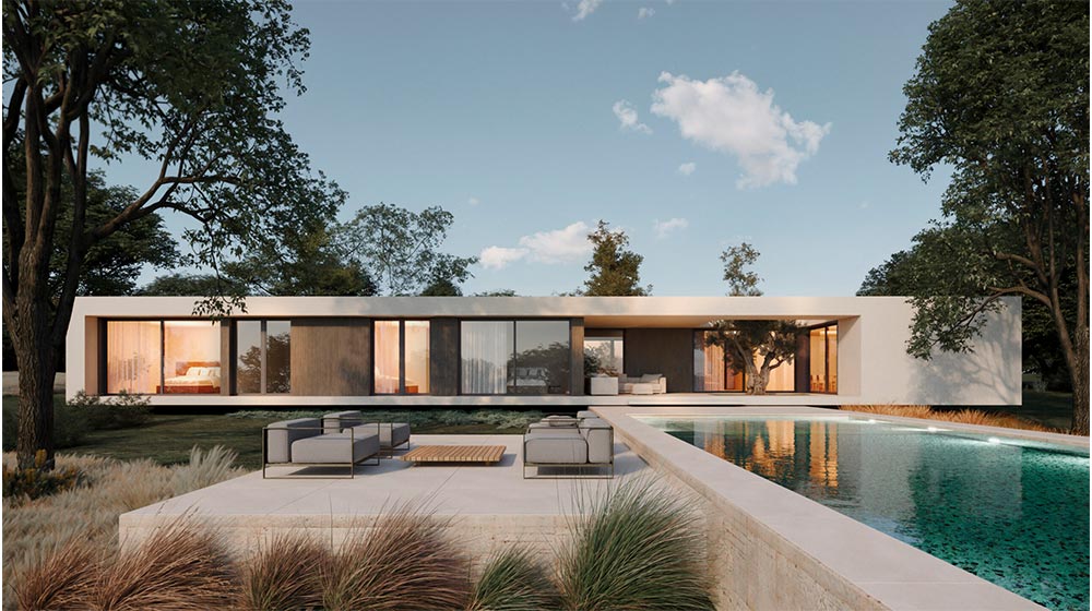 Modern Luxury Villas Porto House with Sustainable Steel & Swimming Pools