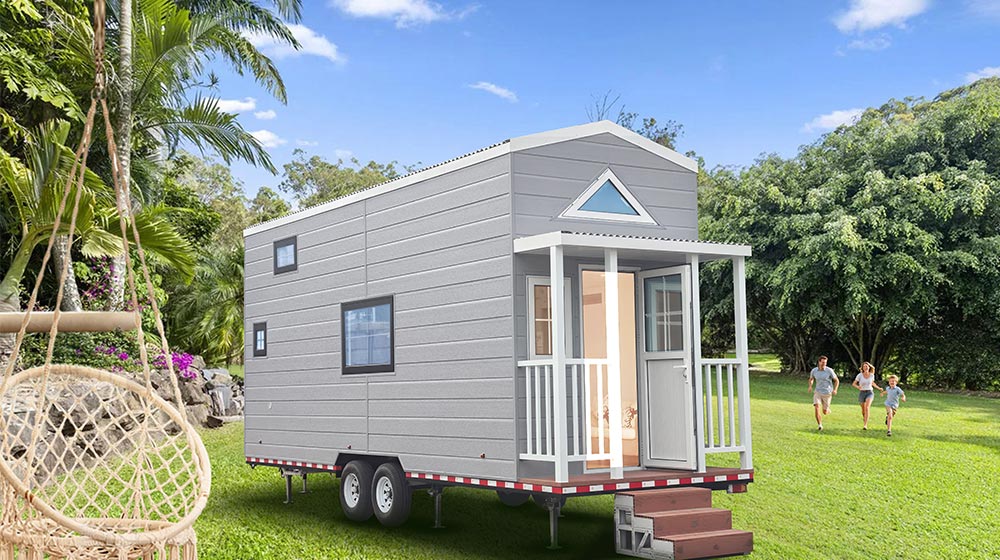 Prefabricated Florida Tiny Home on Wheels Container Cabins Mobile Trailer Houses