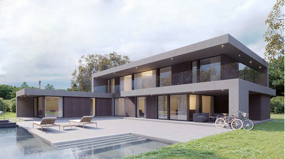 Modern Prefab Light Steel Frame House \| Customizable & Durable Kit Homes Oakland House