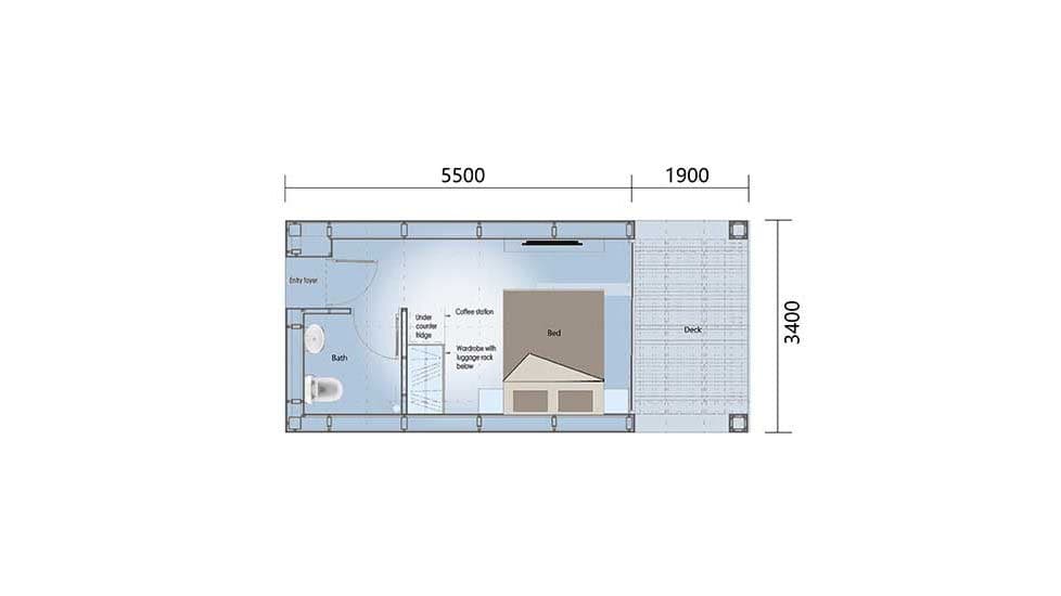 Chico Camping Cabin 03 layout plan