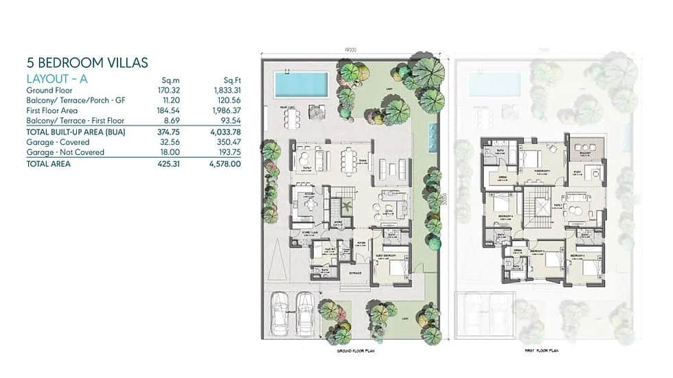 Murooj Villas layout plan