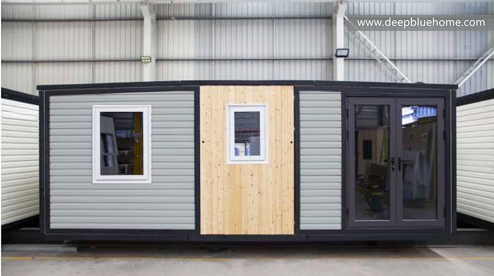 40Ft Luxury Expandable Container House Prefabricated Steel Folding Villa with 2Bedrooms