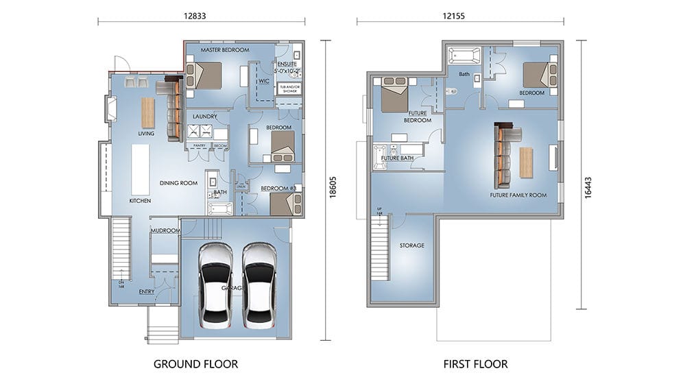 Verona House – Two-Storey Light Steel Prefab Villa layout plan
